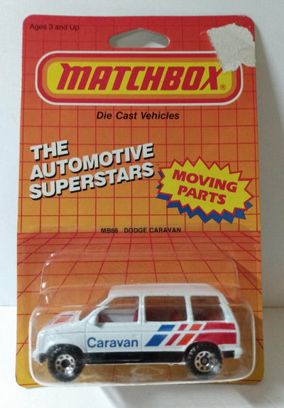 Matchbox 68 1984 Dodge Caravan Vintage Diecast Metal Macau - TulipStuff