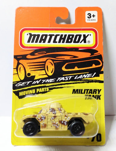 Matchbox 70 Military Tank (Weasel) Camouflage 1993 - TulipStuff