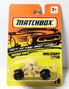 Matchbox 70 Military Tank (Weasel) Camouflage 1993 - TulipStuff