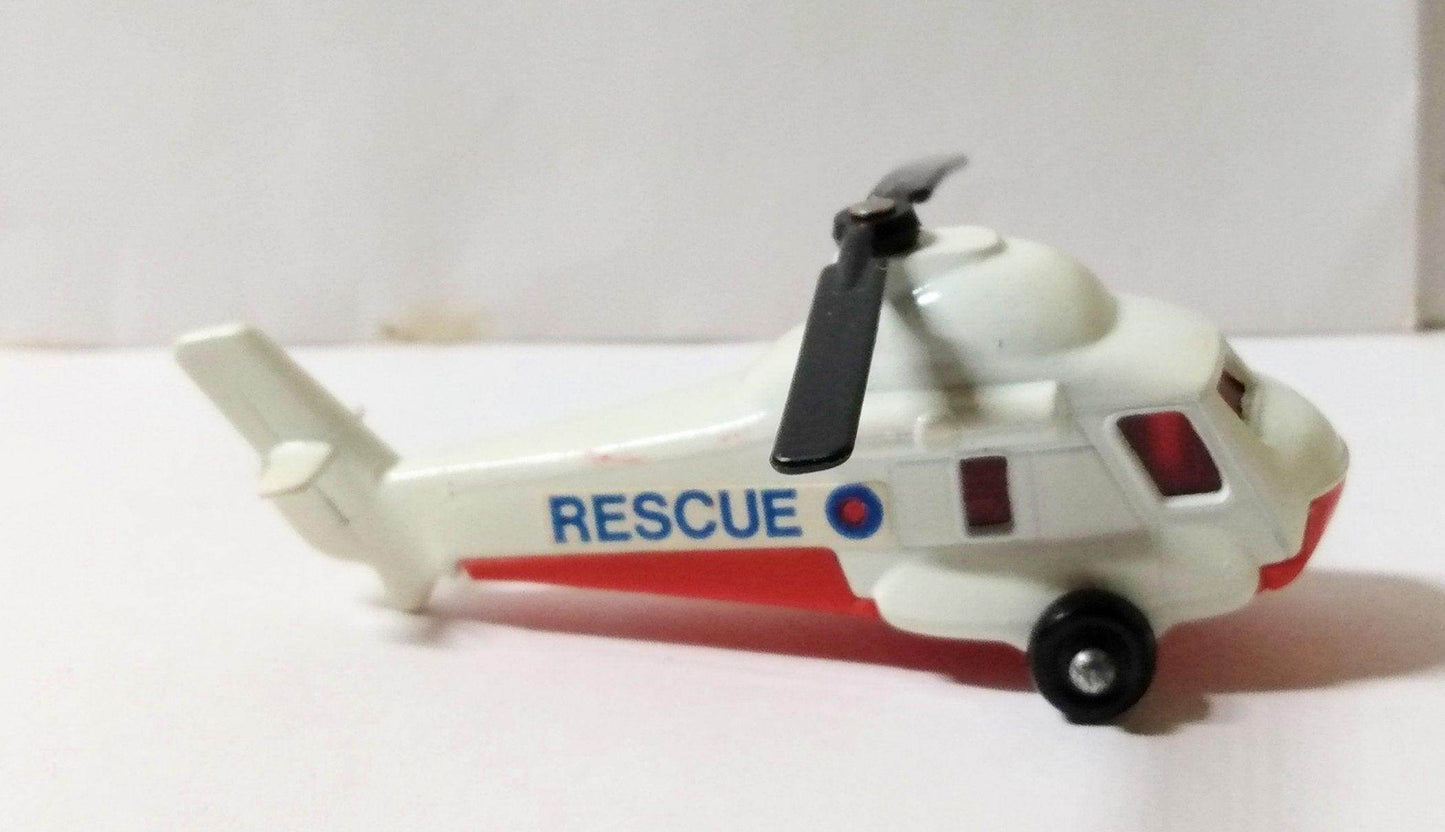 Lesney Matchbox 75 Seasprite Rescue Helicopter 1977 England - TulipStuff