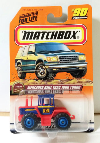 Matchbox Farm Series Mercedes-Benz Trac 1600 Turbo Tractor 1998 - TulipStuff