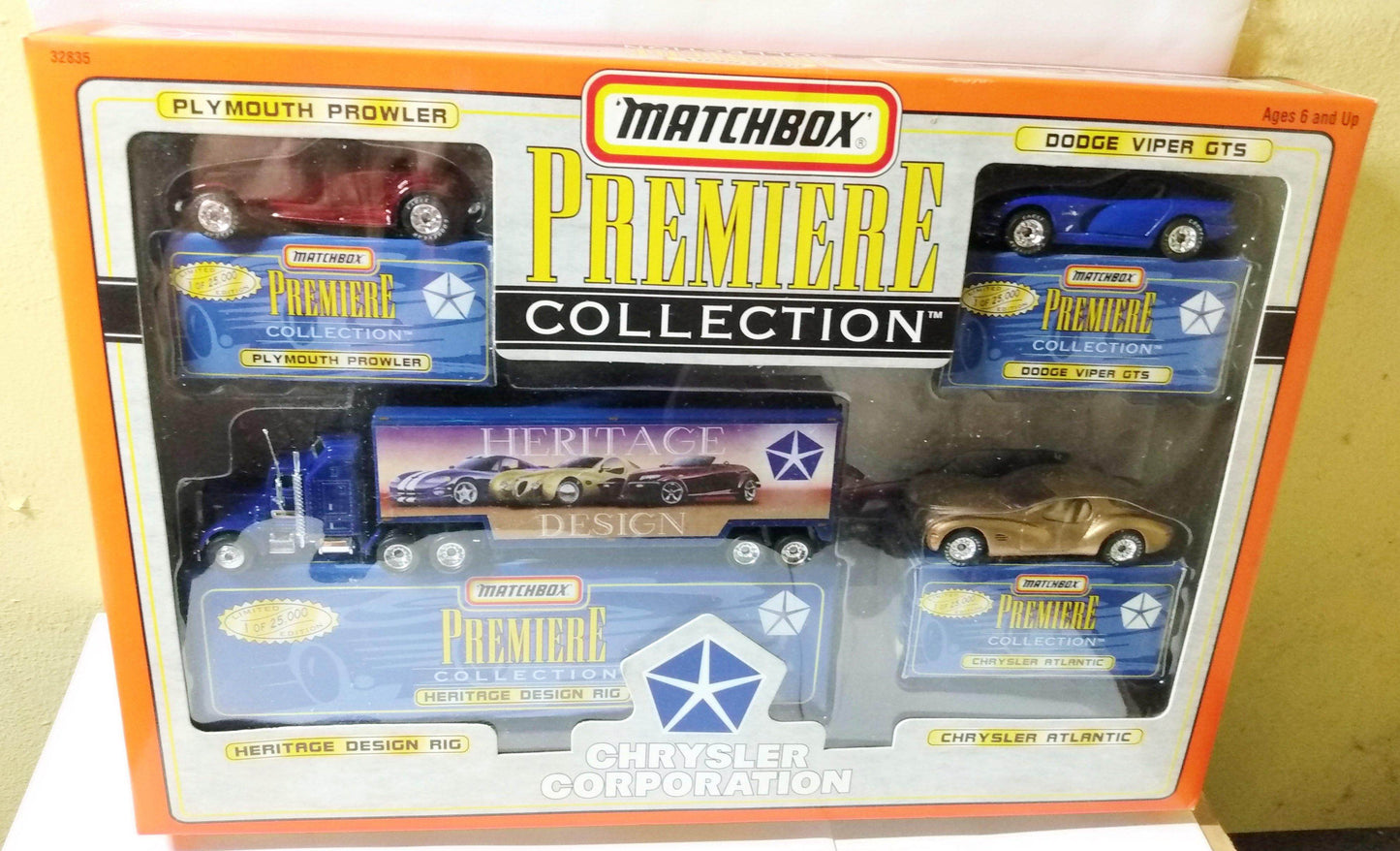 Matchbox Premiere Collection Chrysler Corporation 4-car Gift Set 1997 - TulipStuff