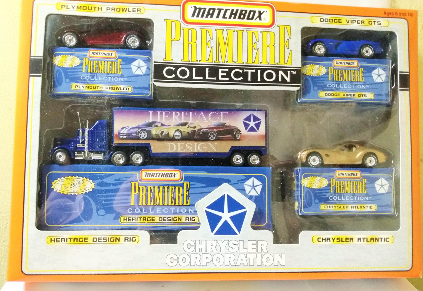Matchbox Premiere Collection Chrysler Corporation 4-car Gift Set 1997 - TulipStuff