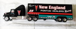 Matchbox CY112 New England Pontiac Dealers Swanson Racing Transporter - TulipStuff