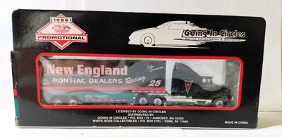 Matchbox CY112 New England Pontiac Dealers Swanson Racing Transporter - TulipStuff