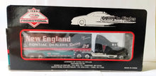 Load image into Gallery viewer, Matchbox CY112 New England Pontiac Dealers Swanson Racing Transporter - TulipStuff
