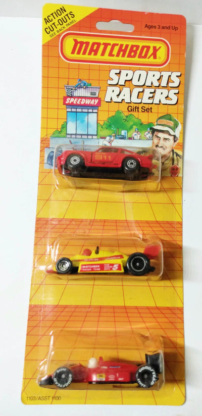 Matchbox Sports Racers Gift Set 1990 Porsche Grand Prix Racer F1 Racer - TulipStuff