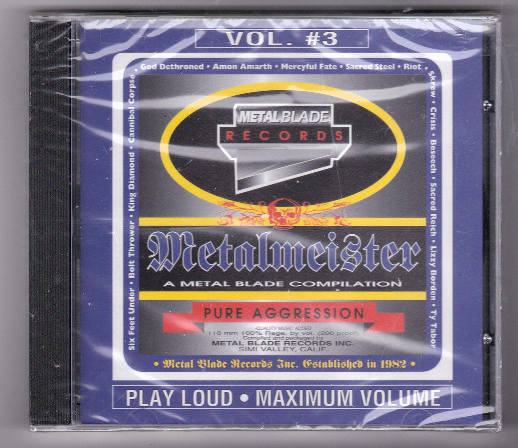 Metalmeister Volume 3 Metal Blade Records Compilation CD 1998 - TulipStuff