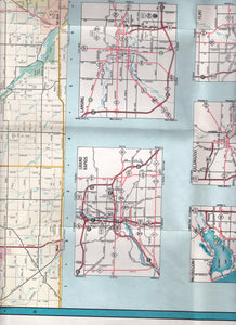 Michigan 1968 Official State Highway Department Road Map - TulipStuff