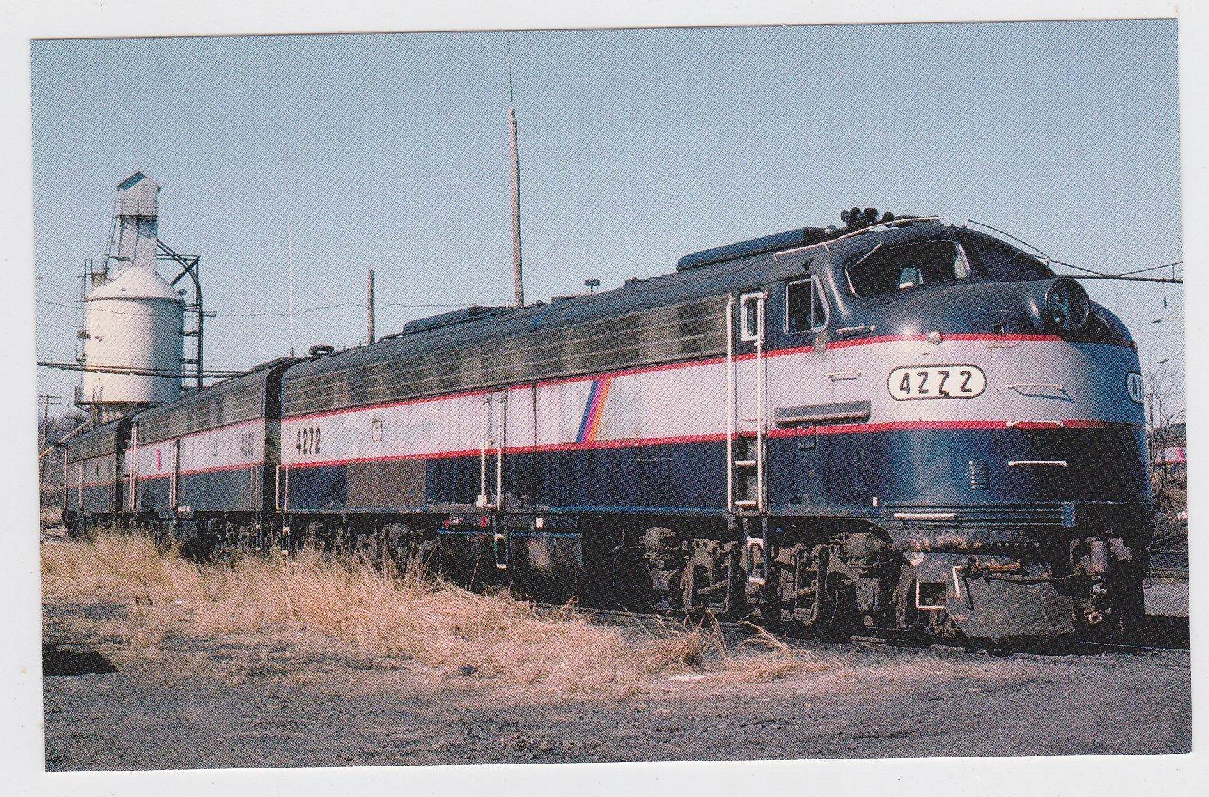 New Jersey Transit NJ DOT E8 Locomotive Train Postcard - TulipStuff