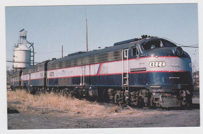 New Jersey Transit NJ DOT E8 Locomotive Train Postcard - TulipStuff