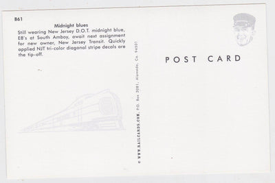 New Jersey Transit NJ DOT E8 Locomotive Train Postcard - TulipStuff