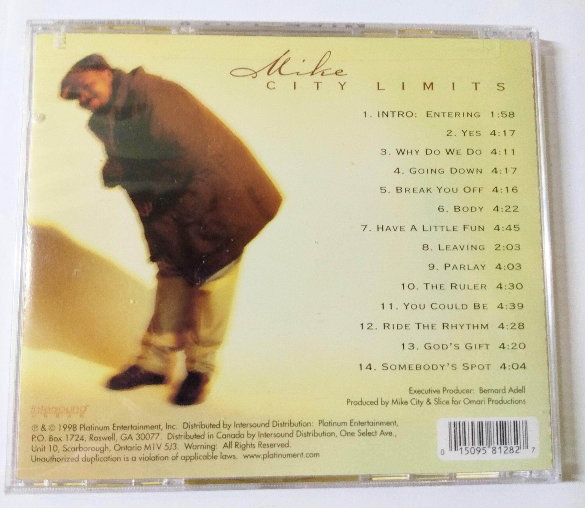 Mike City City Limits Hip Hop Soul Pop Rap Album CD 1998 - TulipStuff