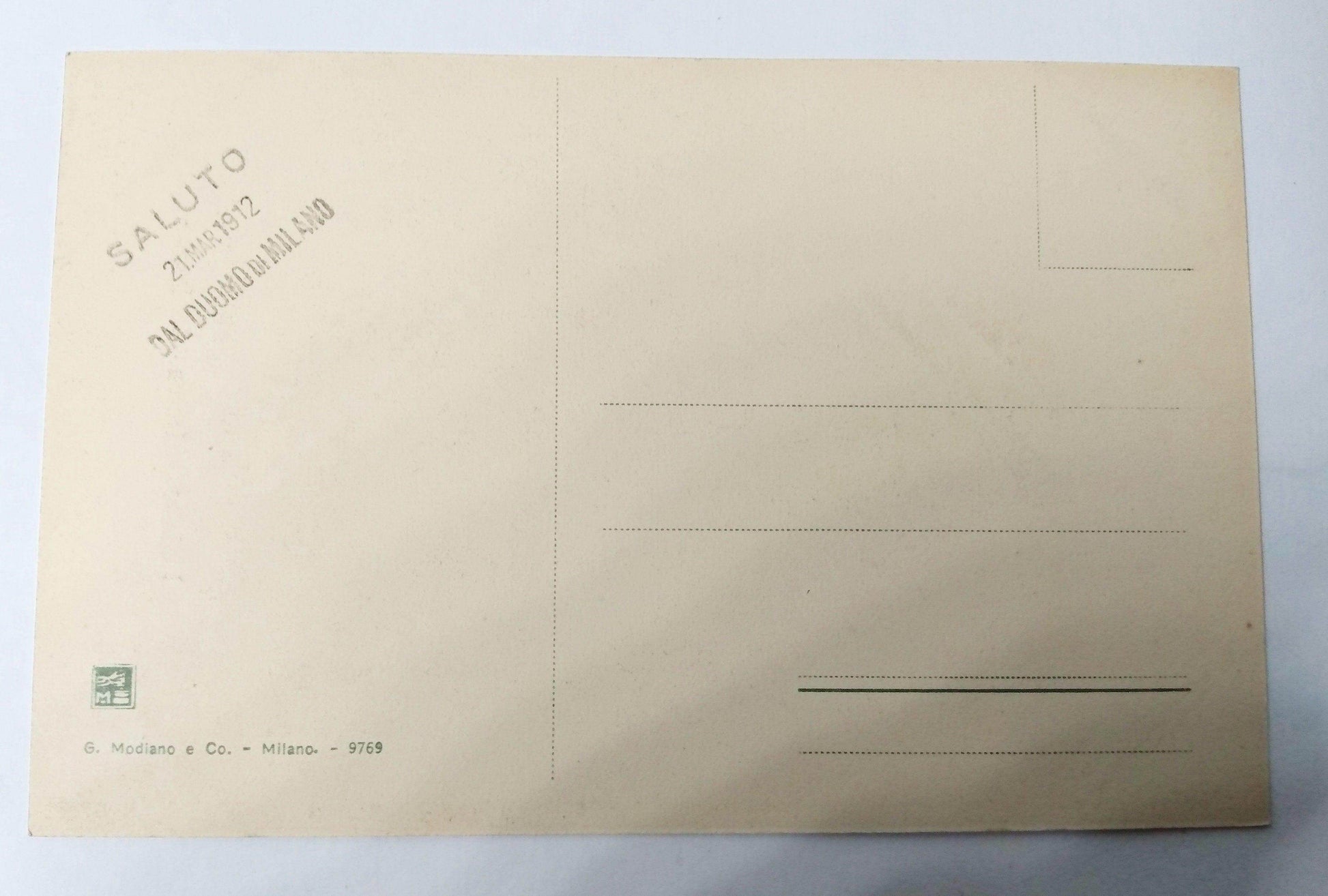 Milano Interno Del Duomo Cathedral 1912 Postcard Italy - TulipStuff