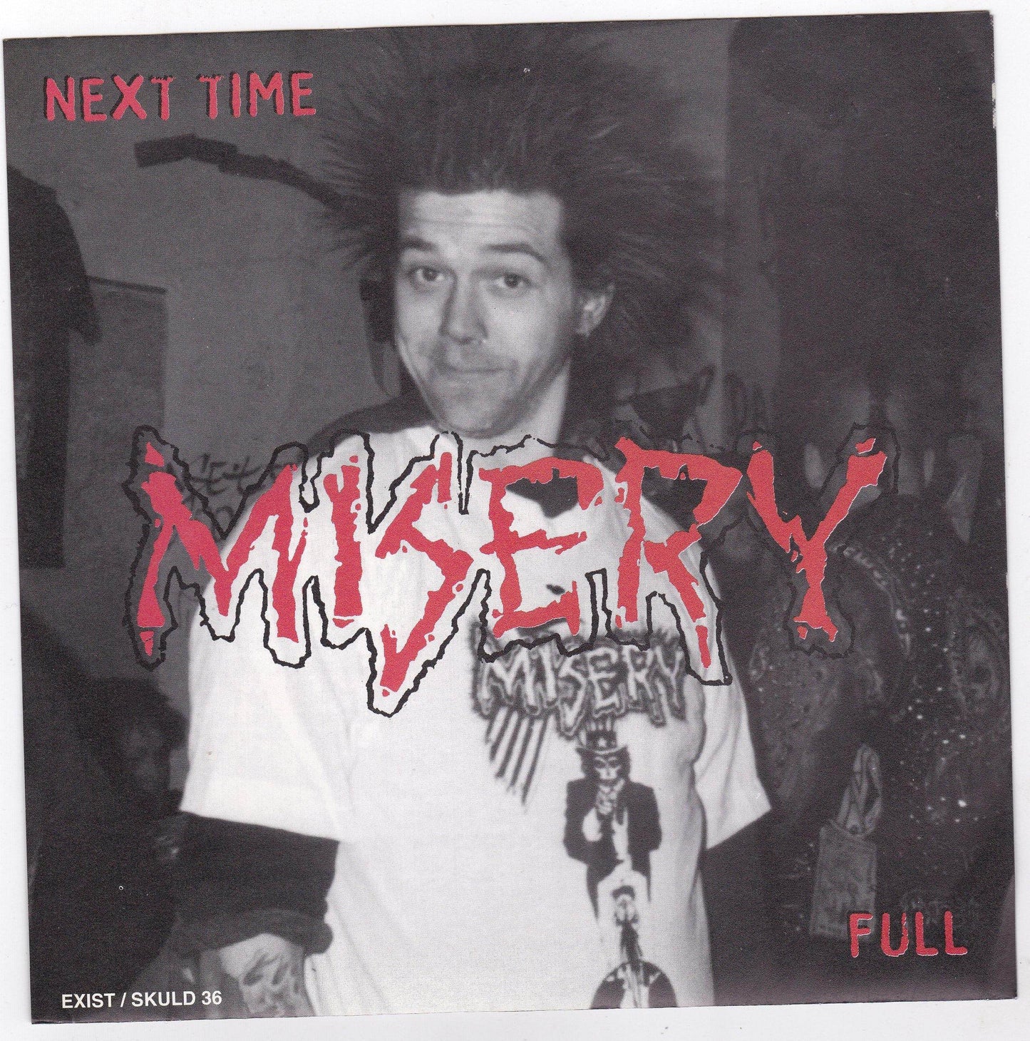 Misery Next Time Midnight 7" Blue Vinyl Record 1996 Crust Punk - TulipStuff