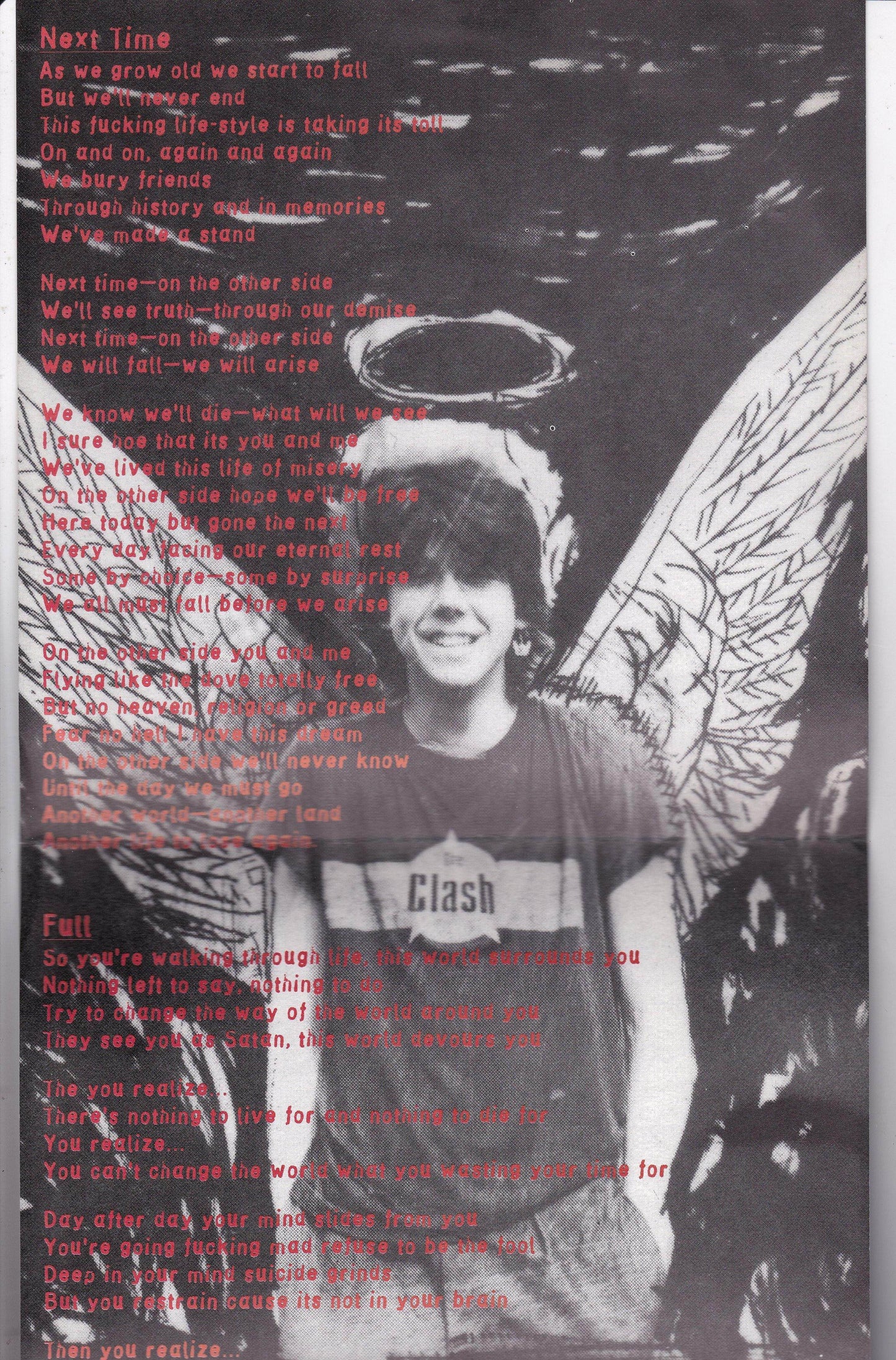 Misery Next Time Midnight 7" Blue Vinyl Record 1996 Crust Punk - TulipStuff