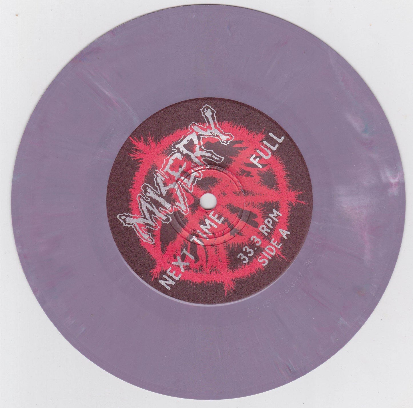 Misery Next Time Purple Vinyl 7" 1996 Minneapolis Crust Punk - TulipStuff