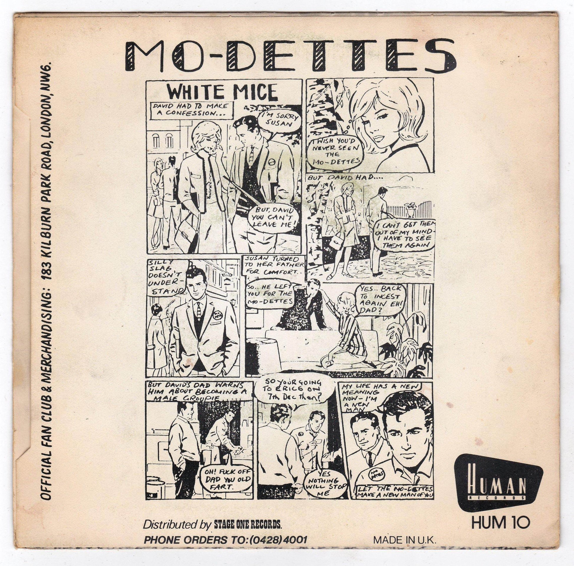 Mo-dettes Kray Twins b/w White Mice 7" Vinyl Record UK Punk 1981 - TulipStuff
