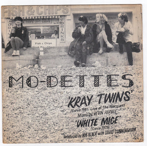 Mo-dettes Kray Twins b/w White Mice 7" Vinyl Record UK Punk 1981 - TulipStuff
