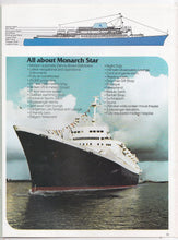 Load image into Gallery viewer, Monarch Cruise Lines ss Monarch Star 1977 Caribbean Cruise Brochure - TulipStuff
