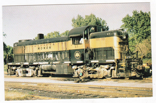 Monon Railroad Hoosier Line Alco RS2  Diesel Locomotive 1971 - TulipStuff
