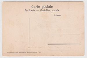 Ascension du Montblanc Traversee d'une Crevasse 1900's Postcard - TulipStuff