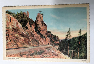 Monteith Rock Near Hackle Tooth Mountain Lane County Oregon 1930's - TulipStuff