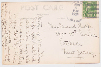 Moose River Baker From Mount Kineo Maine 1935 Real Photo Postcard - TulipStuff