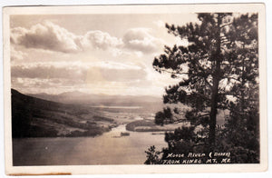 Moose River Baker From Mount Kineo Maine 1935 Real Photo Postcard - TulipStuff
