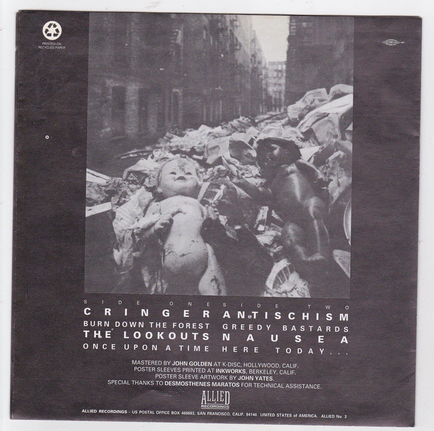 More Songs About Plants And Trees 7" EP Compilation Nausea Lookouts - TulipStuff