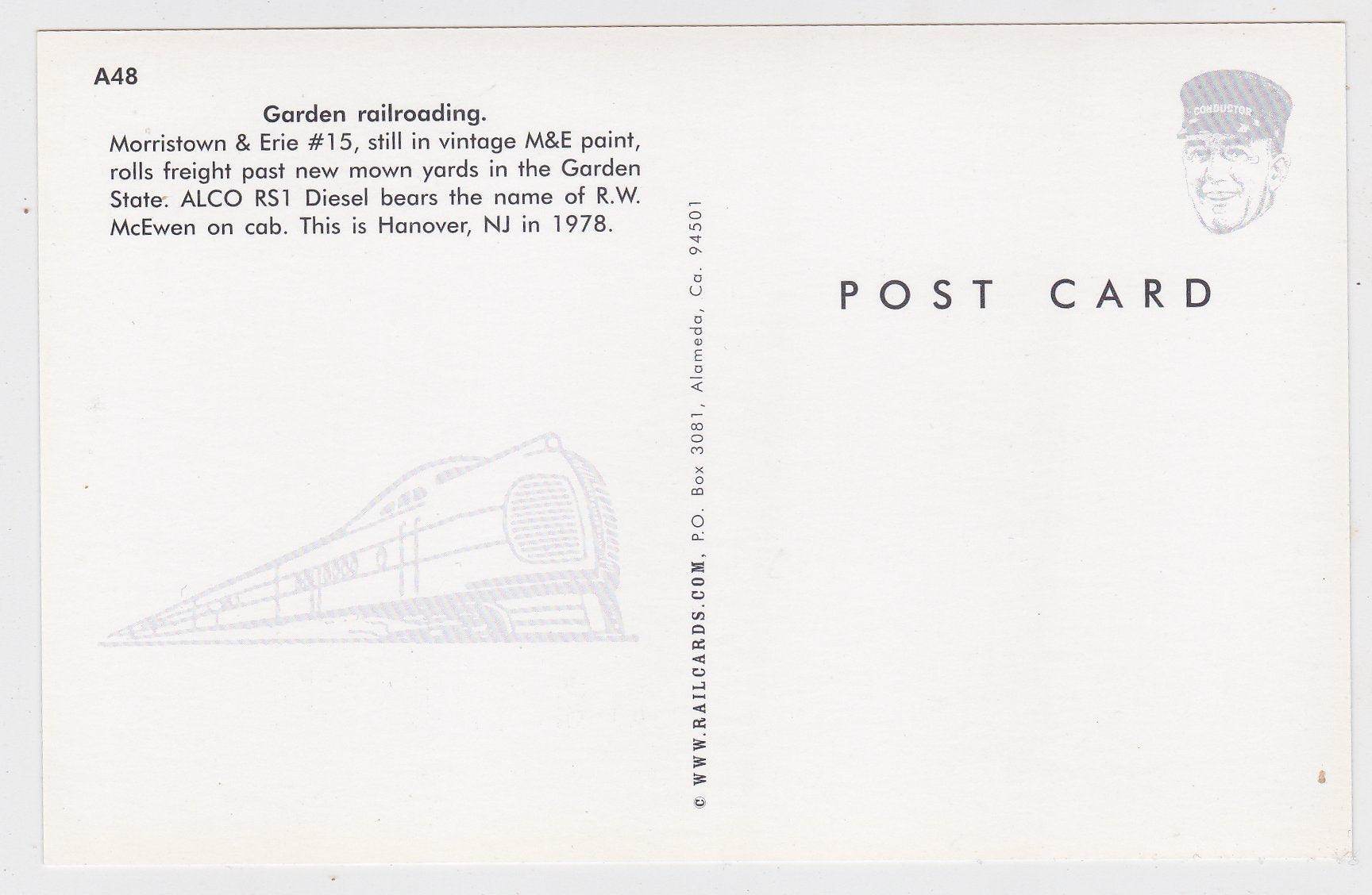 Morristown and Erie ALCO R51 Diesel Locomotive Hanover NJ 1978 - TulipStuff