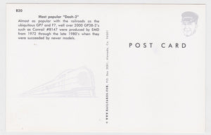 Conrail Dash-2 EMD GP38-2 Locomotive Freight Train Postcard - TulipStuff