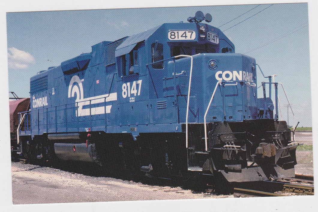 Conrail Dash-2 EMD GP38-2 Locomotive Freight Train Postcard - TulipStuff
