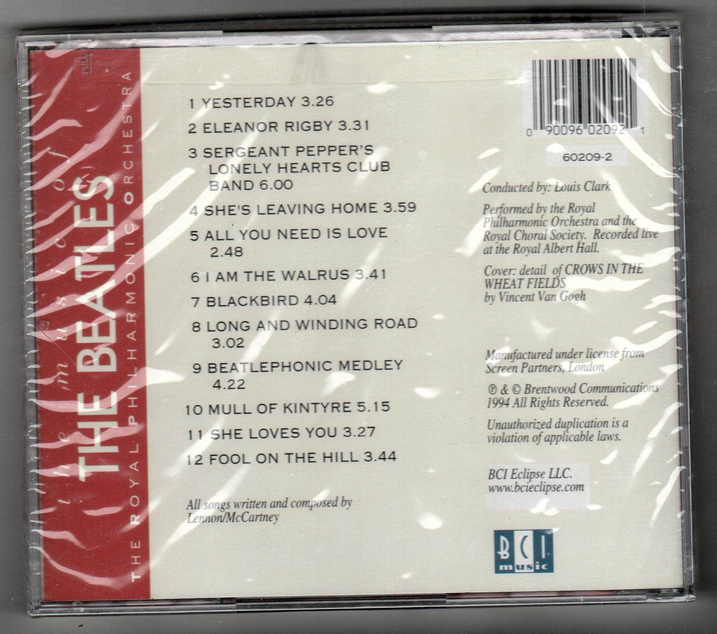 Royal Philharmonic Orchestra The Music Of The Beatles Album CD 1994 - TulipStuff