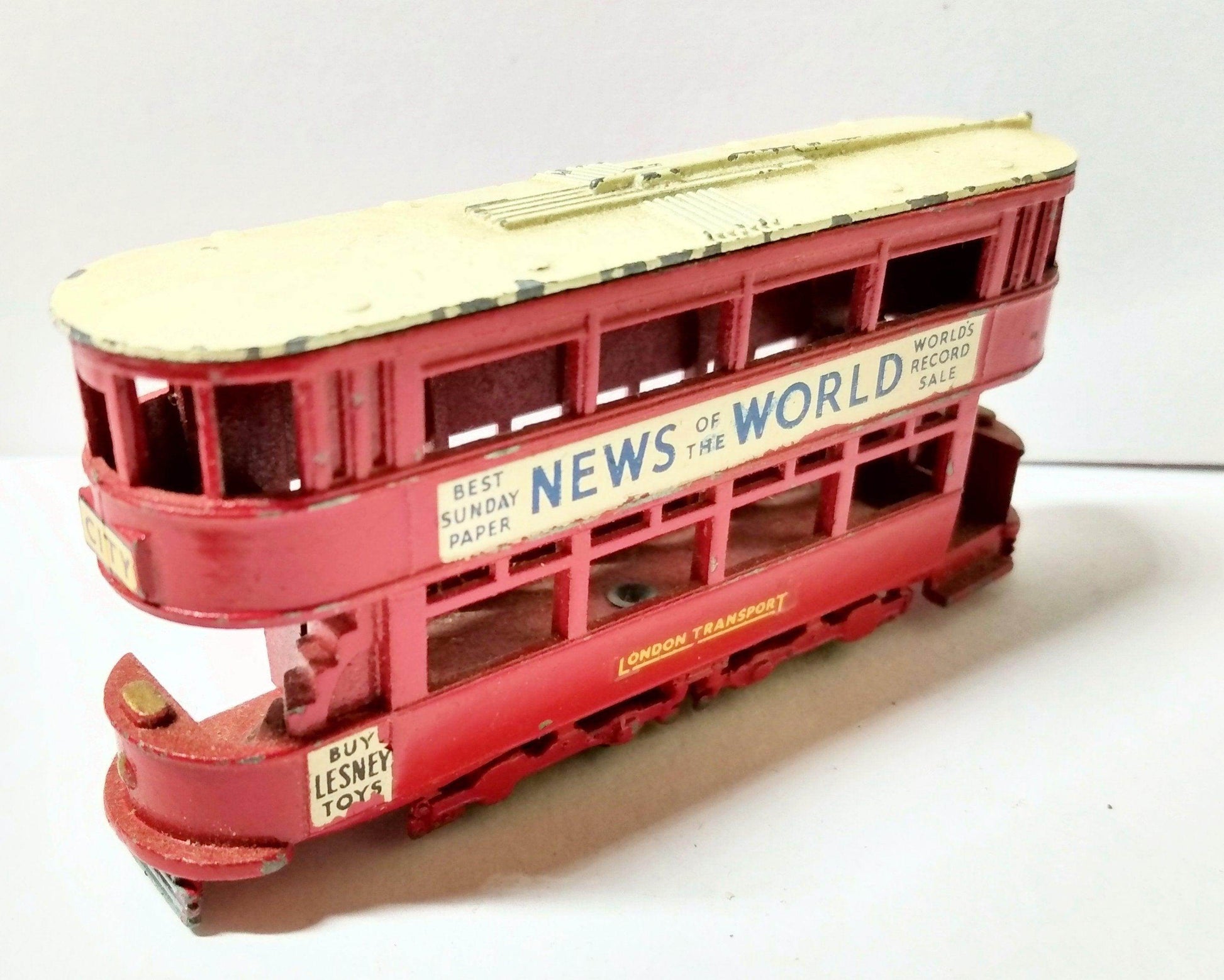 Lesney Matchbox Models of Yesteryear Y3 1907 London E Class Tram Car - TulipStuff