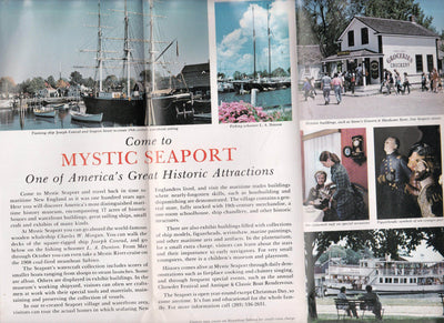 Mystic Seaport Museum Connecticut Late 1970's Brochure - TulipStuff