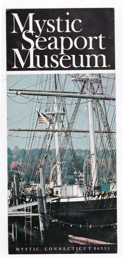 Mystic Seaport Museum Connecticut Late 1970's Brochure - TulipStuff