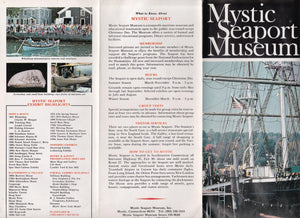 Mystic Seaport Museum Connecticut Late 1970's Brochure - TulipStuff