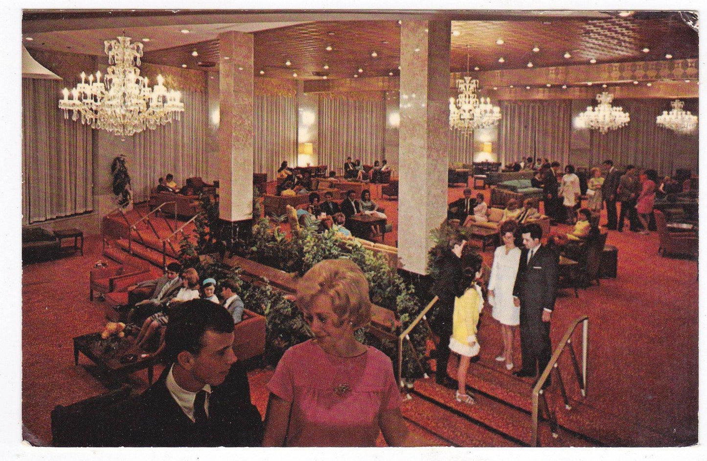 New Lobby At Mount Airy Lodge Mt Pocono Pennsylvania 1970 - TulipStuff