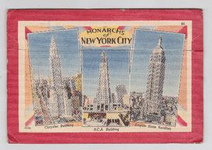 New York The World Metropolis 1940's Postcard Booklet - TulipStuff