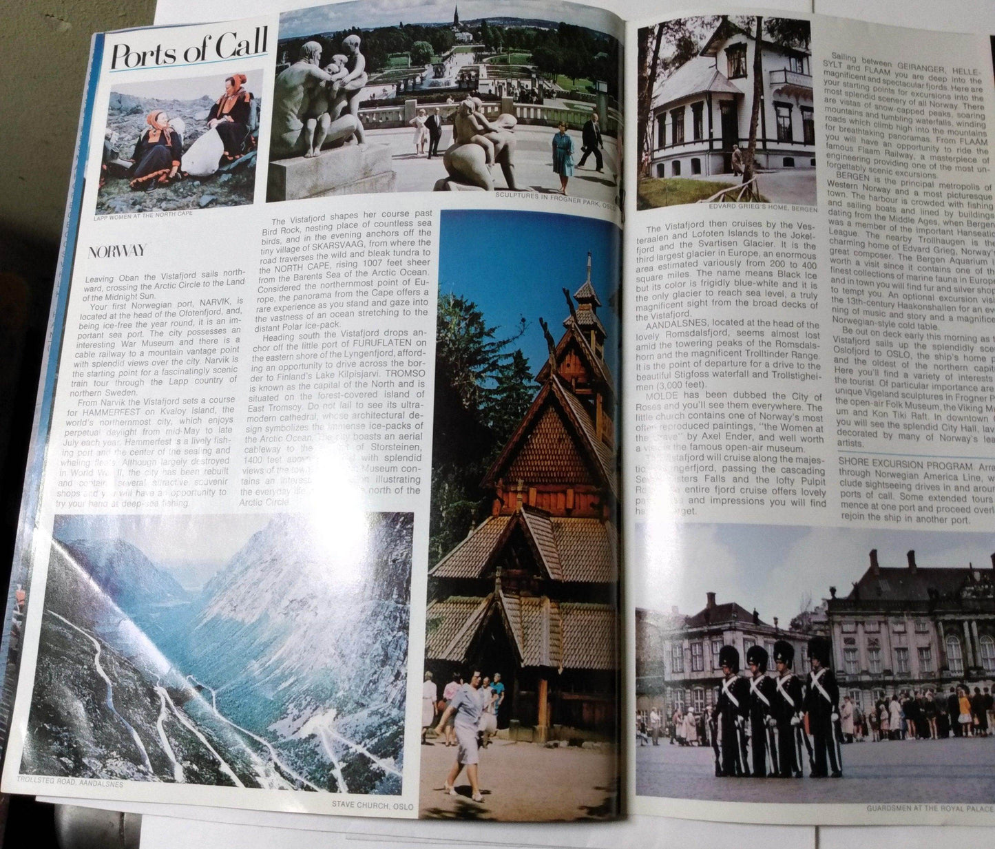 Norwegian America Line Cruise Ship ms Vistafjord 1974 Cruise Brochure - TulipStuff