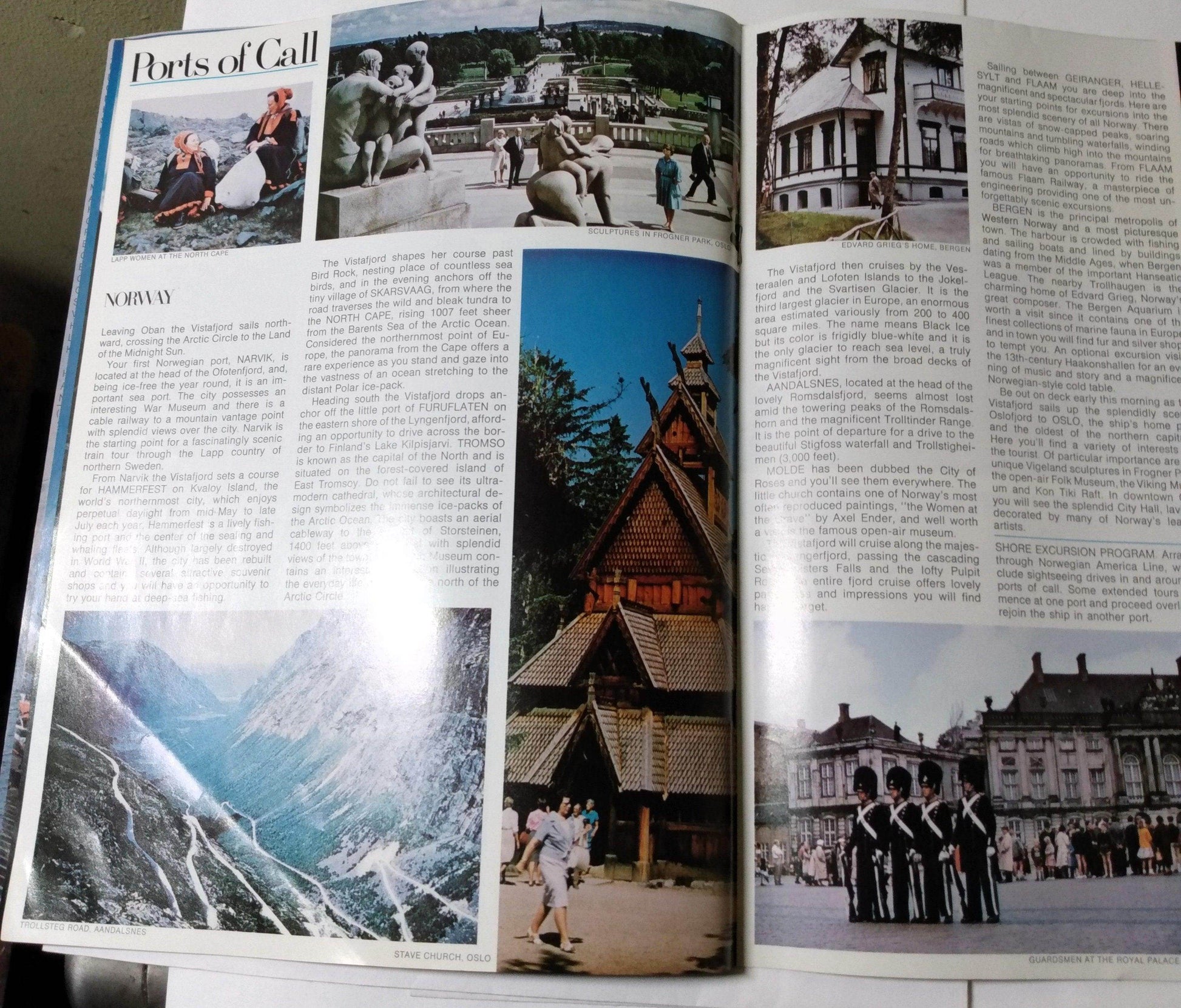 Norwegian America Line Cruise Ship ms Vistafjord 1974 Cruise Brochure - TulipStuff