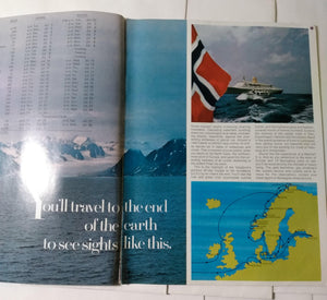 Norwegian America Line Cruise Ship ms Vistafjord 1974 Cruise Brochure - TulipStuff