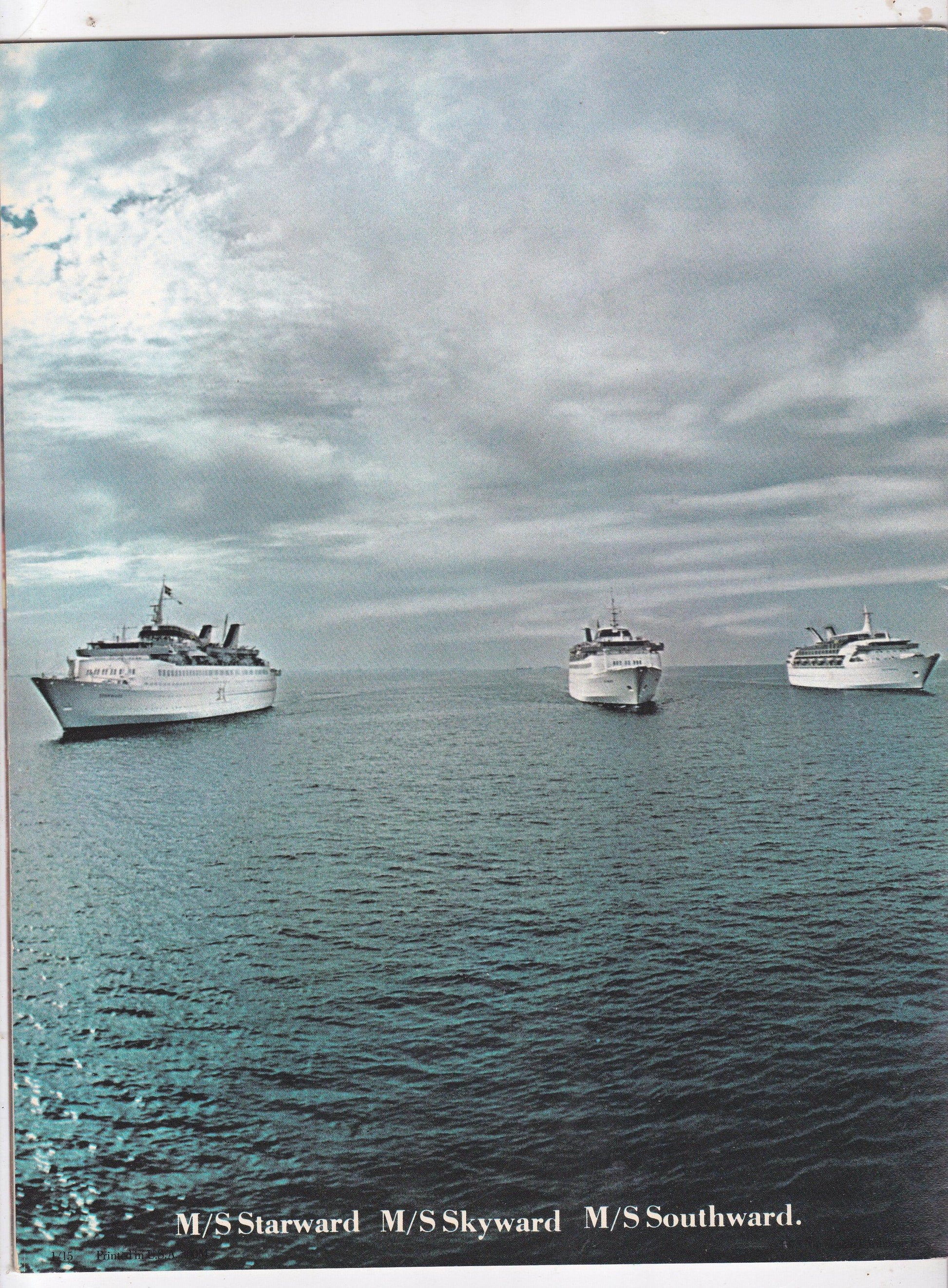 Norwegian Caribbean Southward Starward Skyward 1975 Cruise Brochure - TulipStuff