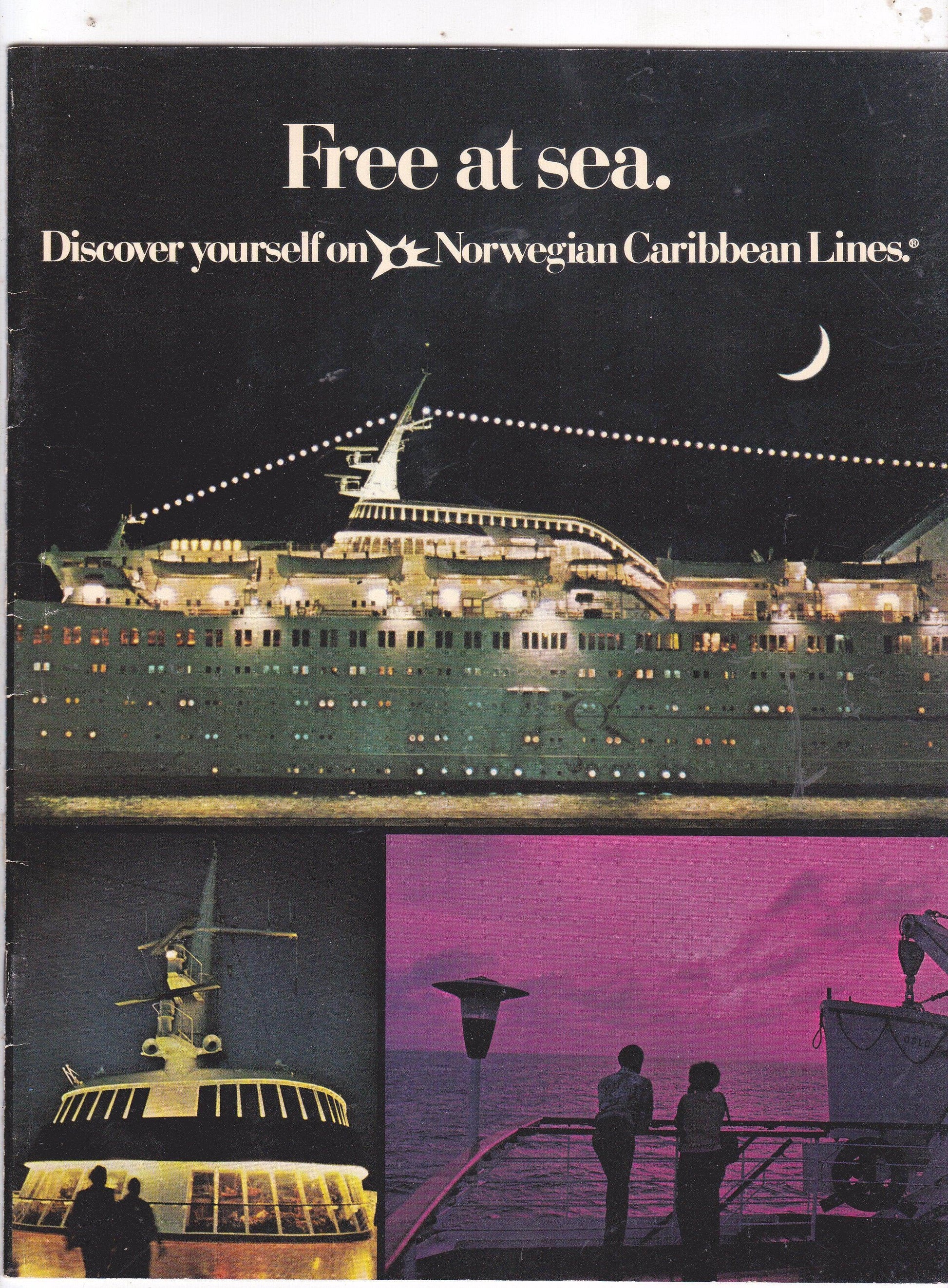 Norwegian Caribbean Southward Starward Skyward 1975 Cruise Brochure - TulipStuff