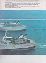Load image into Gallery viewer, Norwegian Caribbean Southward Starward Skyward 1975 Cruise Brochure - TulipStuff

