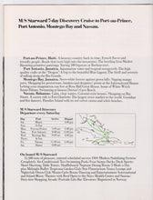 Load image into Gallery viewer, Norwegian Caribbean Southward Starward Skyward 1975 Cruise Brochure - TulipStuff
