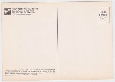 New York Penta Hotel - Hotel Pennsylvania New York City 1980's - TulipStuff