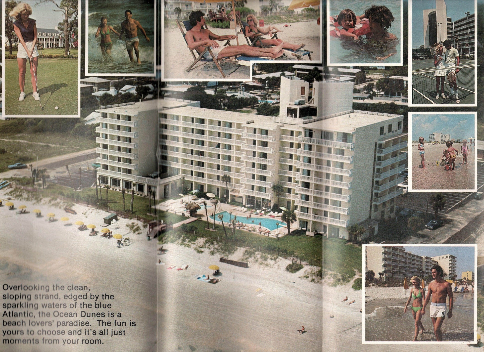 Ocean Dunes Resort Myrtle Beach SC Early 1980's Brochure - TulipStuff