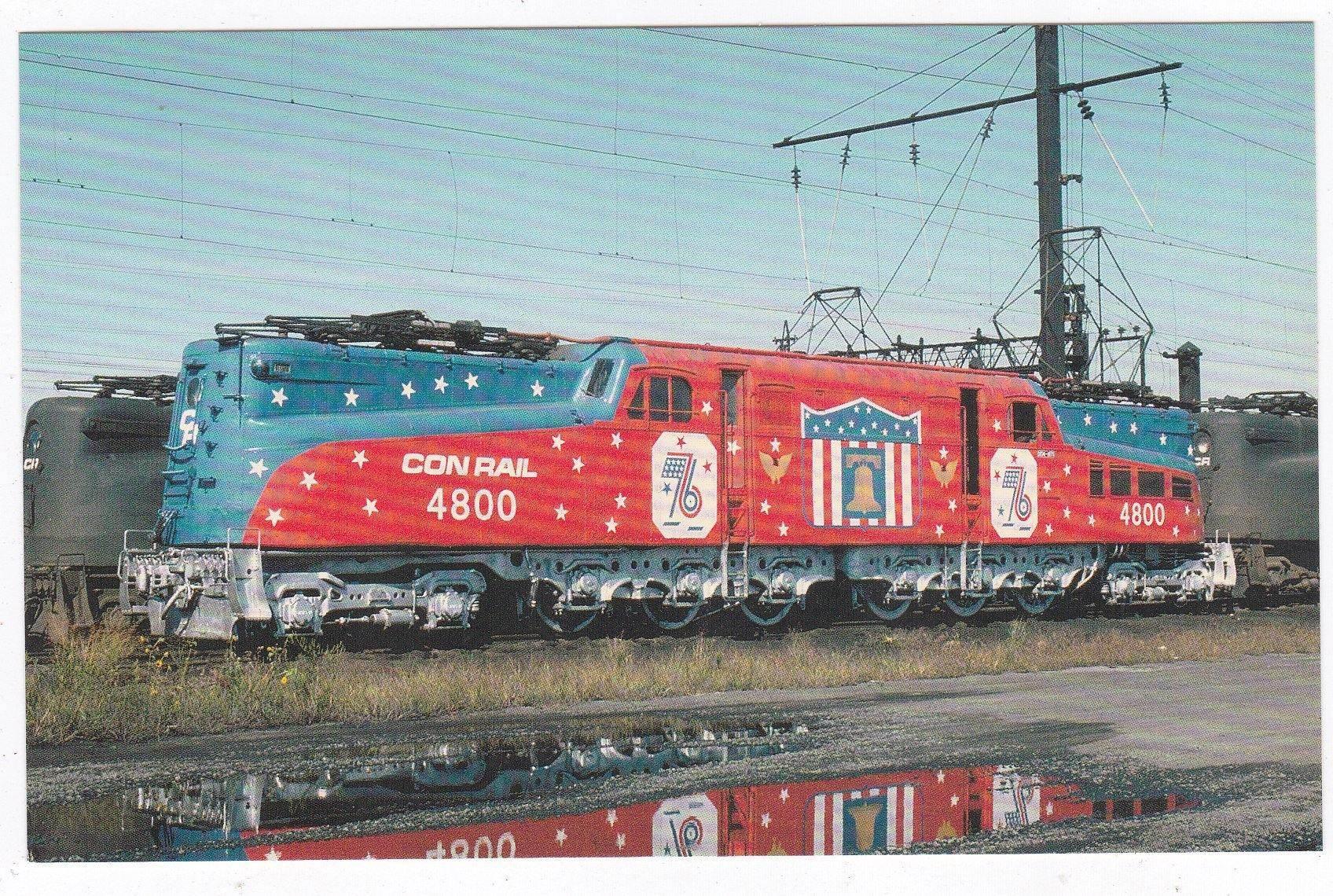 Conrail Bicentennial Ol Rivets GG1 Electric Locomotive Postcard ...